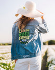 Patch arrière à fleurs