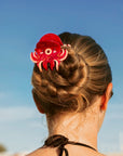 Takoyaki red Octopus Hair claw clip
