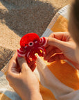 Takoyaki red Octopus Hair claw clip