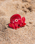Takoyaki red octopus small hair clip