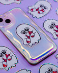 ✧ Sticker Holo Fantôme et sa canne à sucre ✧