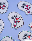 ✧ Sticker Holo Fantôme et sa canne à sucre ✧