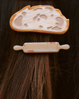 Sourdough slice barrette clip
