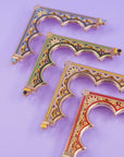 Épingles d'angle décoratives en émail