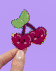 Autocollant à paillettes Happy Cherries