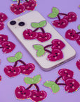 Autocollant à paillettes Happy Cherries