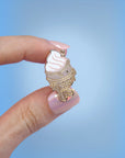 Taiyaki fish ice cream enamel pin