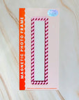 Sorbet arlequin 5cm x 20cm Magnetic vintage photobooth frame