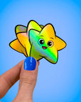 Autocollants holographiques Happy Star