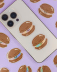 chocolate macaron glitter sticker