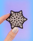 Broche Flocon de Neige Faite Main