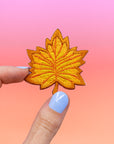 Ensemble de patchs de feuilles d'automne