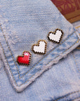 PIXEL HEART PINS