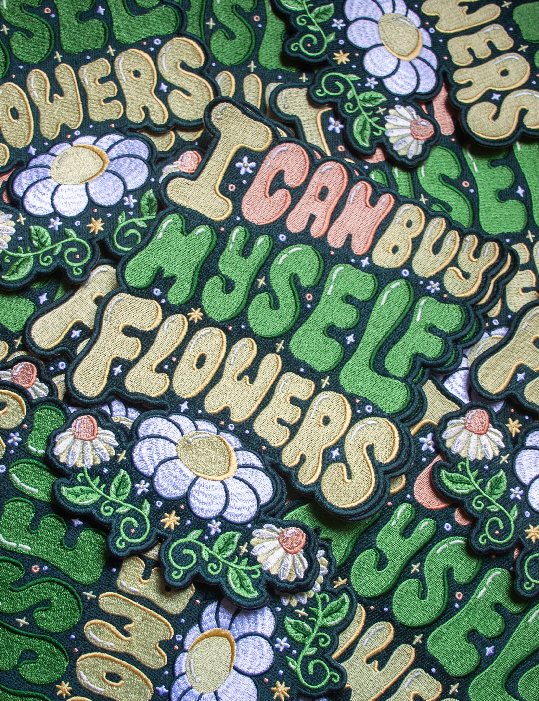Patch arrière à fleurs