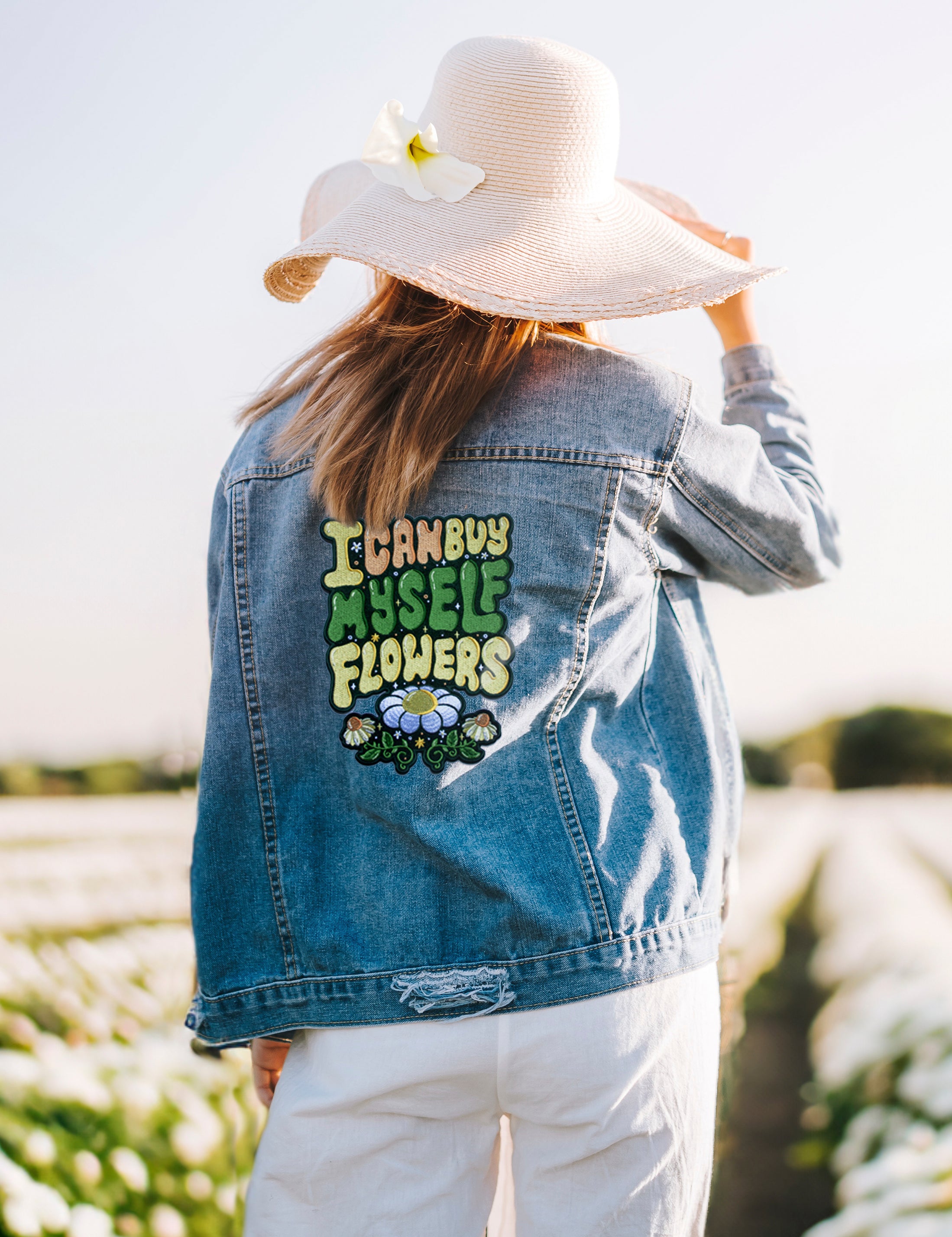 Patch arrière à fleurs