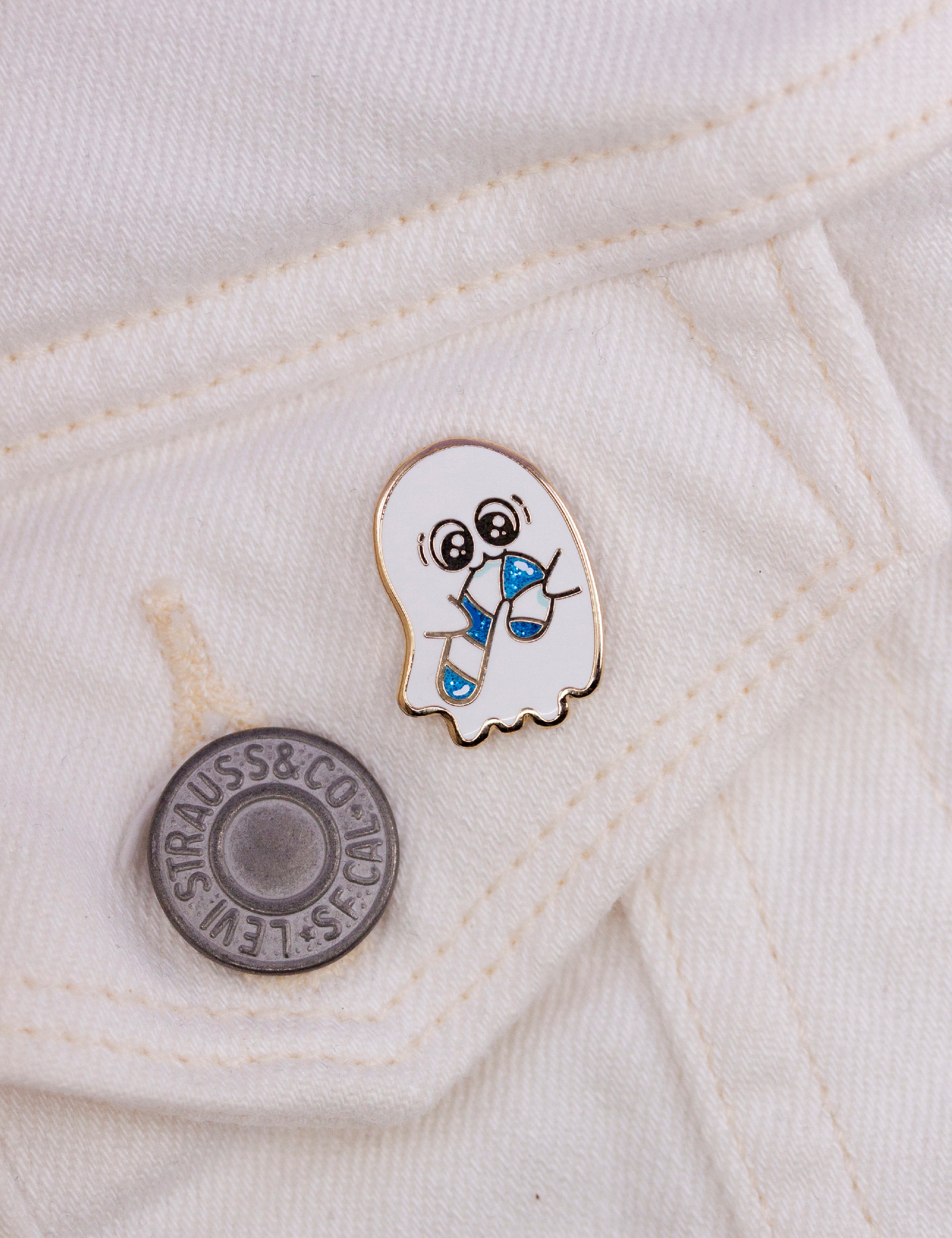 ✧ Pin&#39;s Fantôme et sa canne à sucre ✧ 