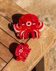 Takoyaki red Octopus Hair claw clip