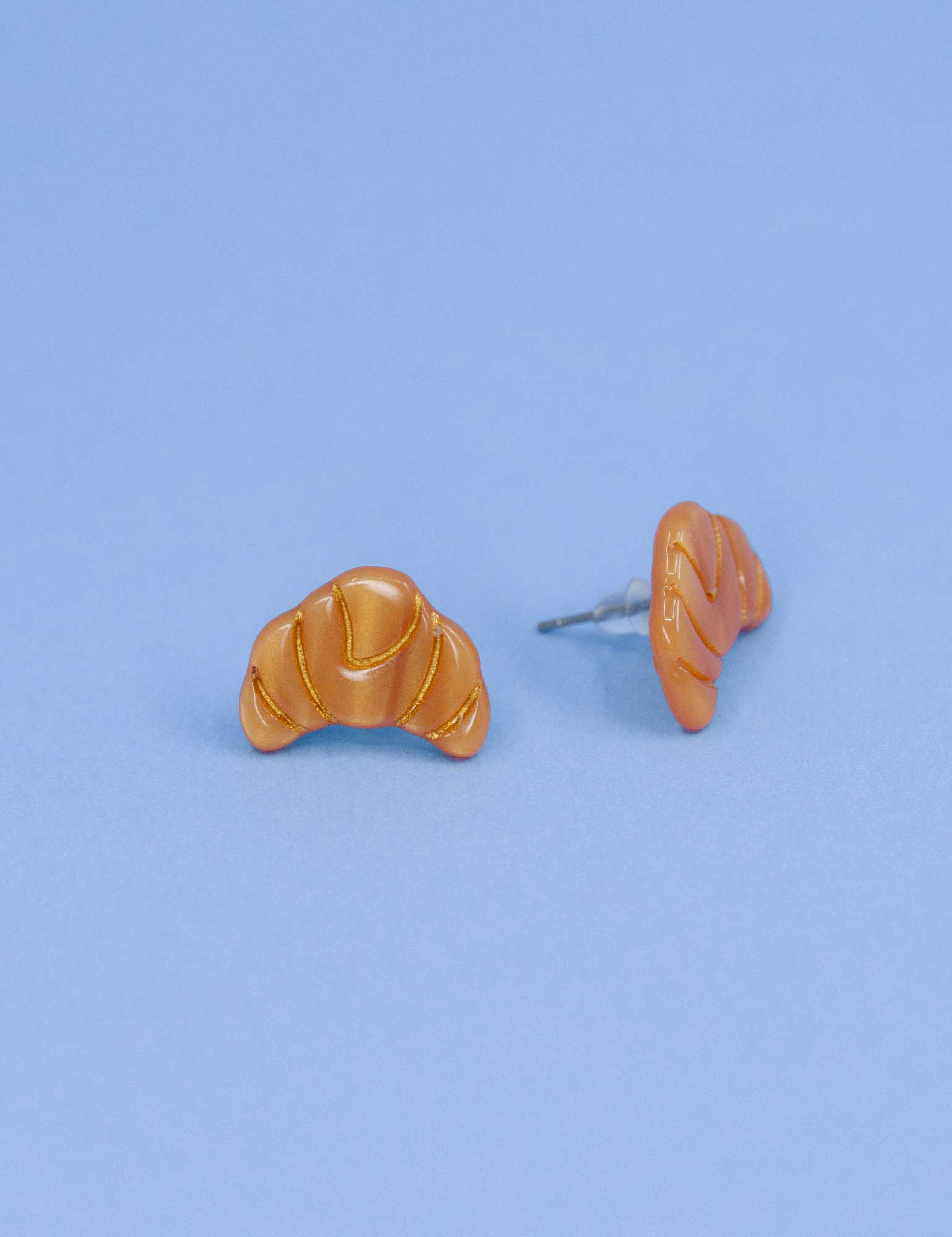 Boucles d&#39;oreilles à tige Mini Croissant