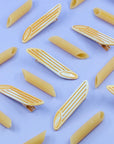 Pasta Alligator hair clip set - Penne, Fusilli, Cavatappi