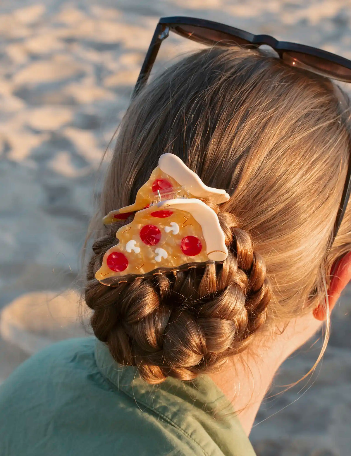 Pizza lover Hair claw clip