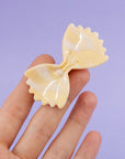 Farfalle bow tie pasta Alligator hair clip