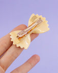 Farfalle bow tie pasta Alligator hair clip