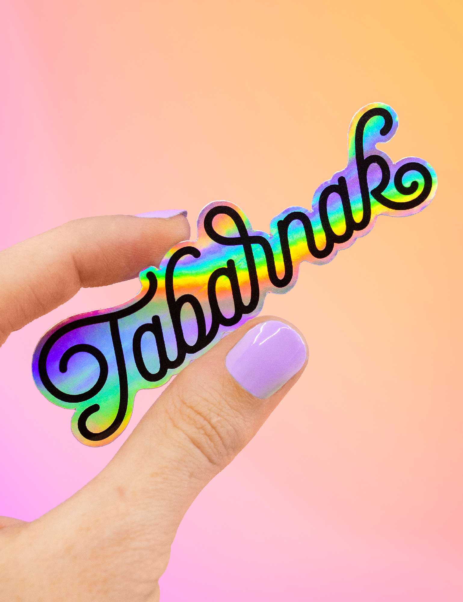 Tabarnak! holographic STICKER – Joanna Behar