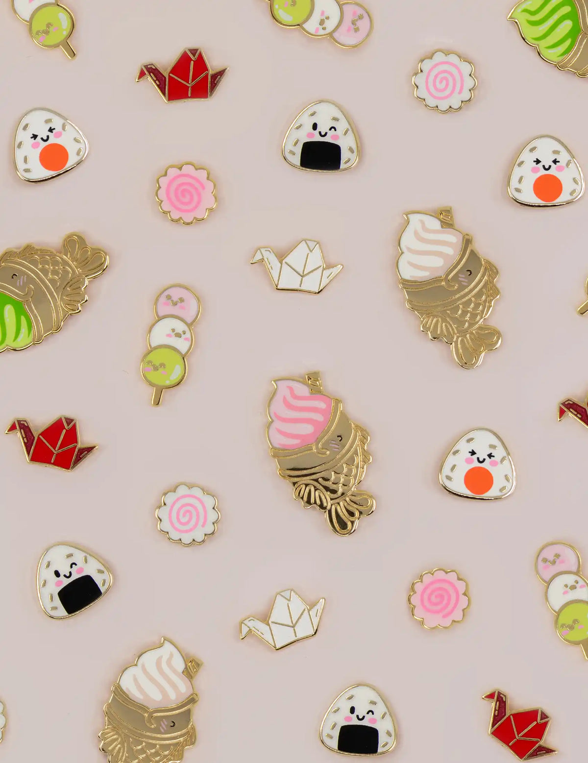Onigiri enamel pin