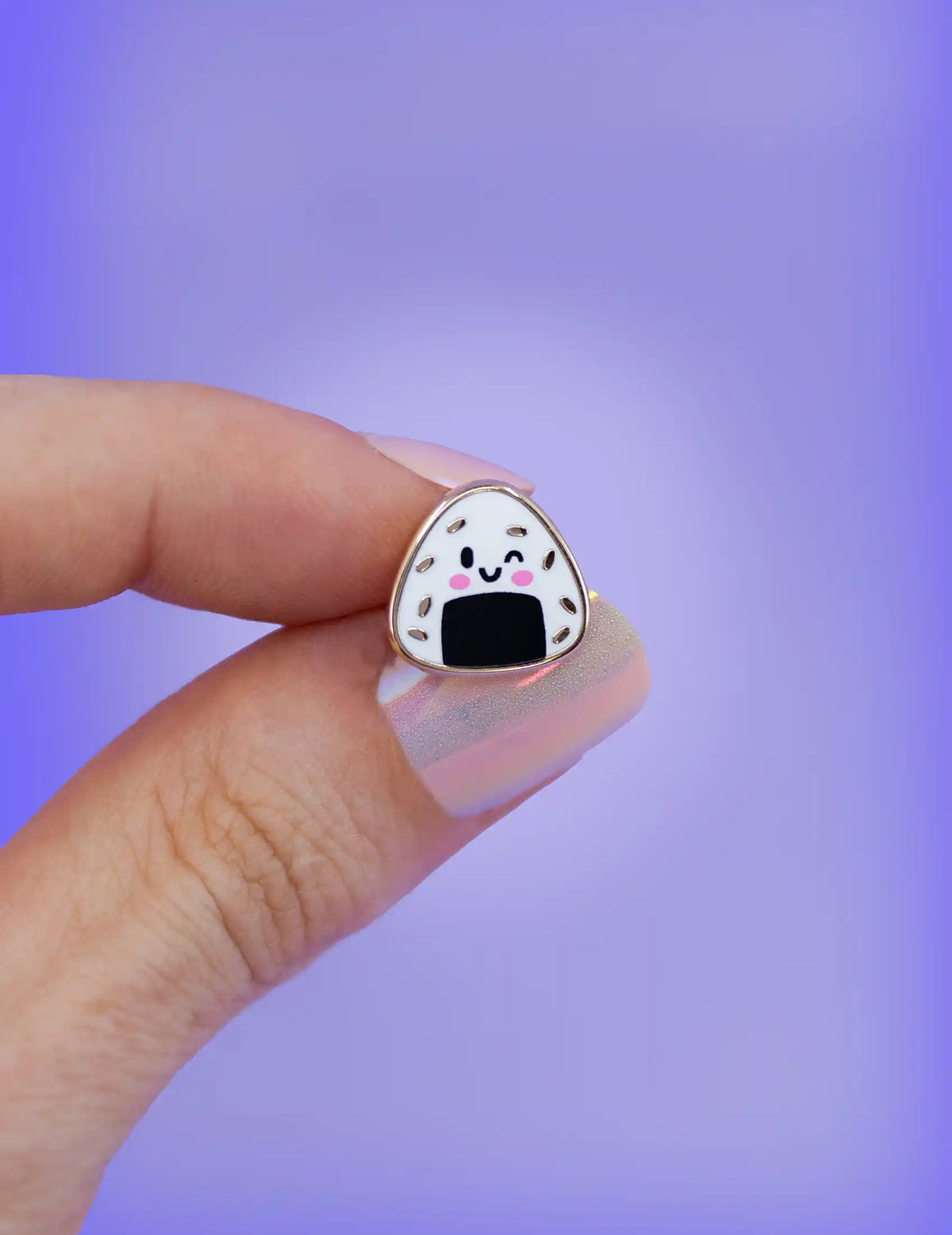 Onigiri enamel pin