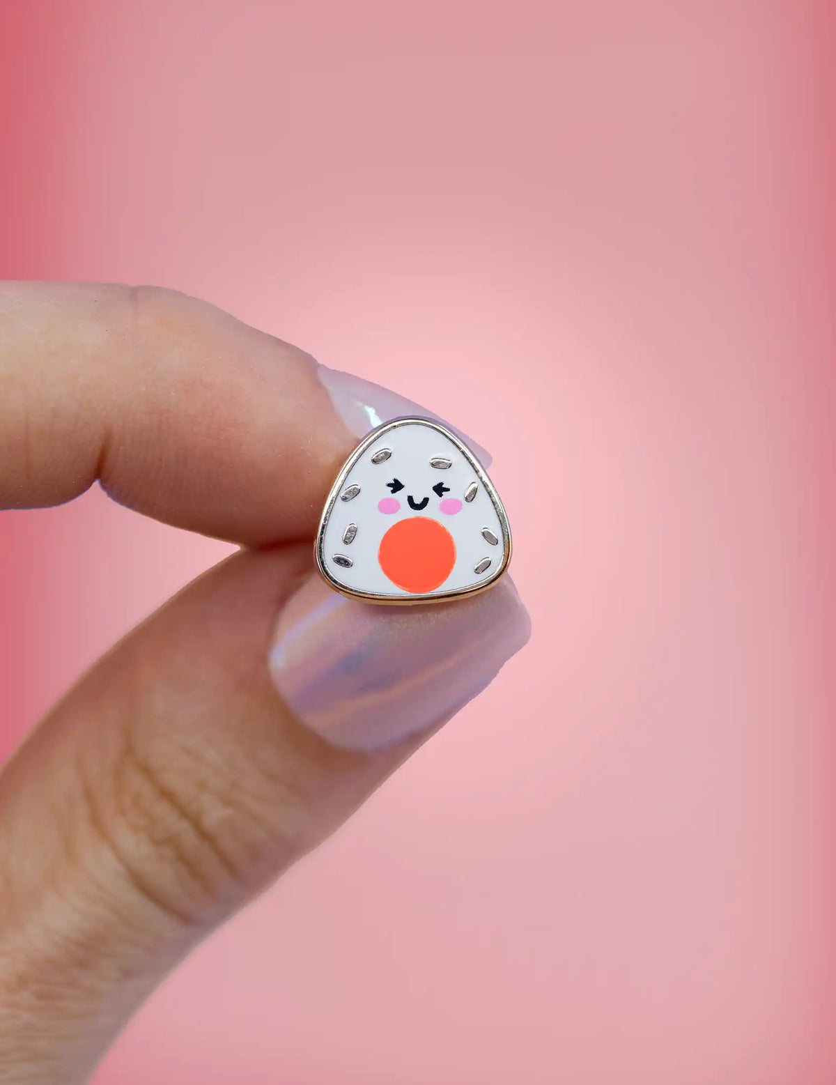 Onigiri enamel pin