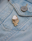 Taiyaki fish ice cream enamel pin