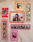 Sunset wavy 5cm x 20cm Magnetic vintage photobooth frame