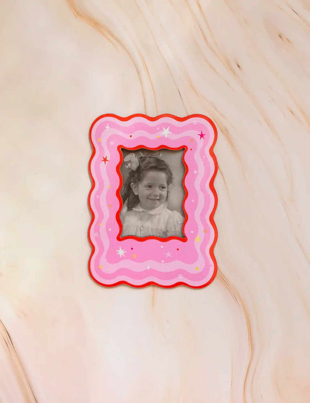 Sparkle bubblegum 8,6cm x 5,3cm mini Instax Magnetic photo frame