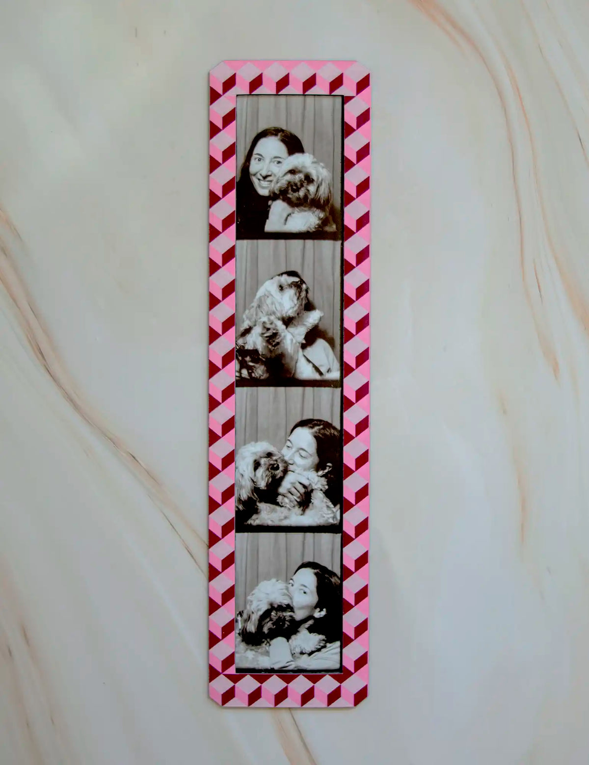 Sorbet arlequin 5cm x 20cm Magnetic vintage photobooth frame