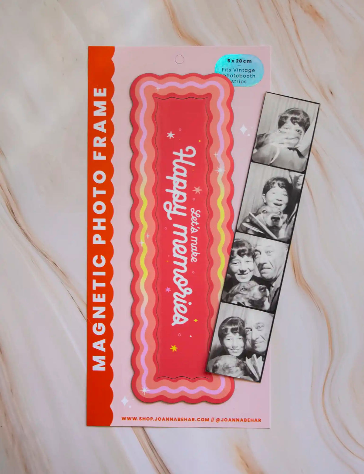 Sunset wavy 5cm x 20cm Magnetic vintage photobooth frame