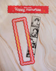 Sunset wavy 5cm x 20cm Magnetic vintage photobooth frame