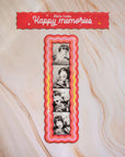 Sunset wavy 5cm x 20cm Magnetic vintage photobooth frame