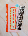 Retro wavy 5cm x 20cm Magnetic photobooth frame