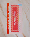 Sunset wavy 5cm x 20cm Magnetic vintage photobooth frame