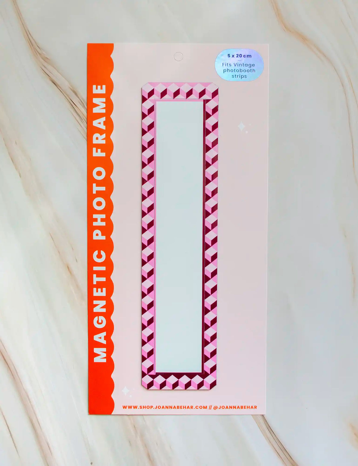 Sorbet arlequin 5cm x 20cm Magnetic vintage photobooth frame