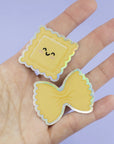 Farfalle pasta glitter sticker