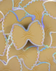Farfalle pasta glitter sticker