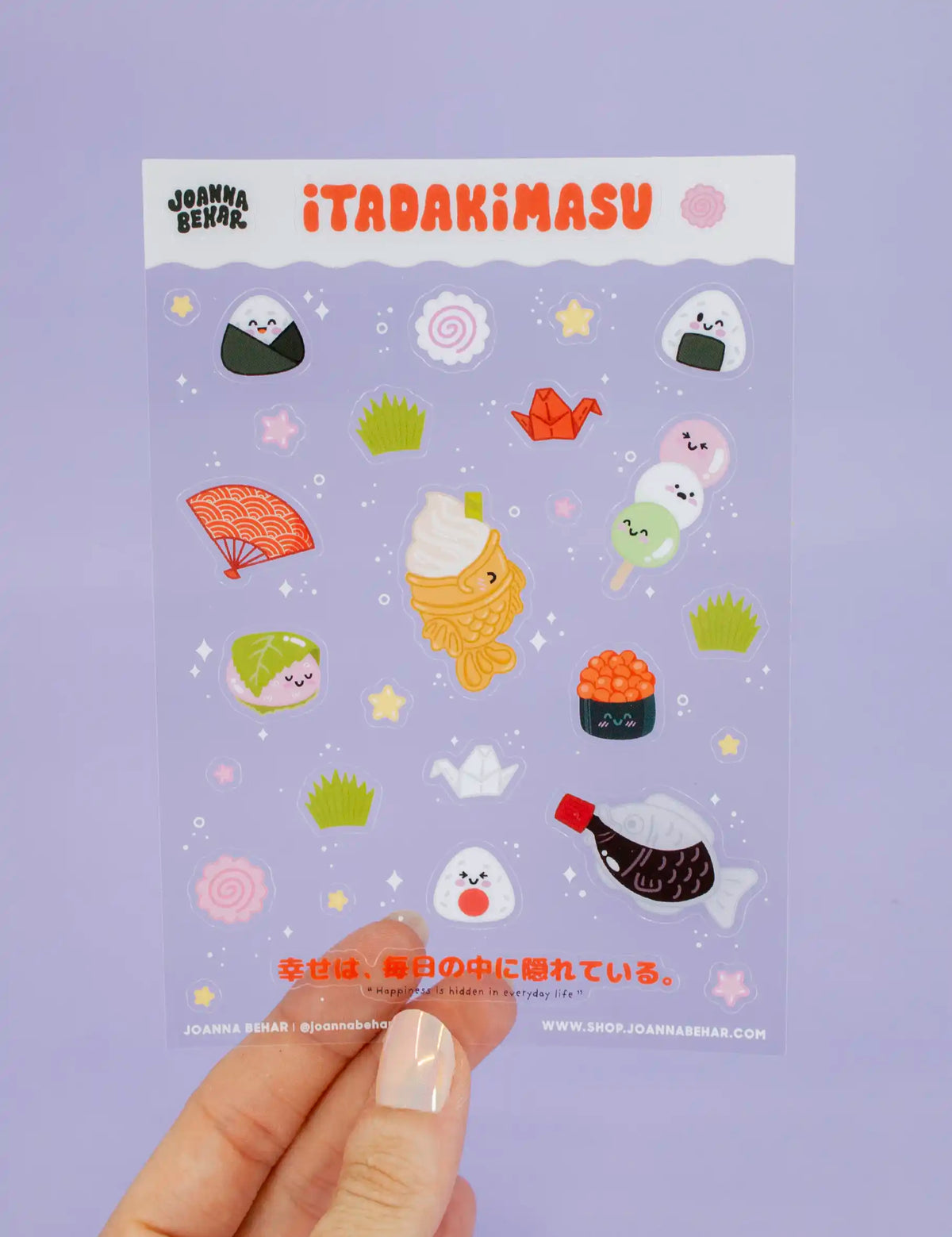 Itadakimasu sticker sheet
