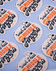 Wish I had more middle fingers vinyl sticker
