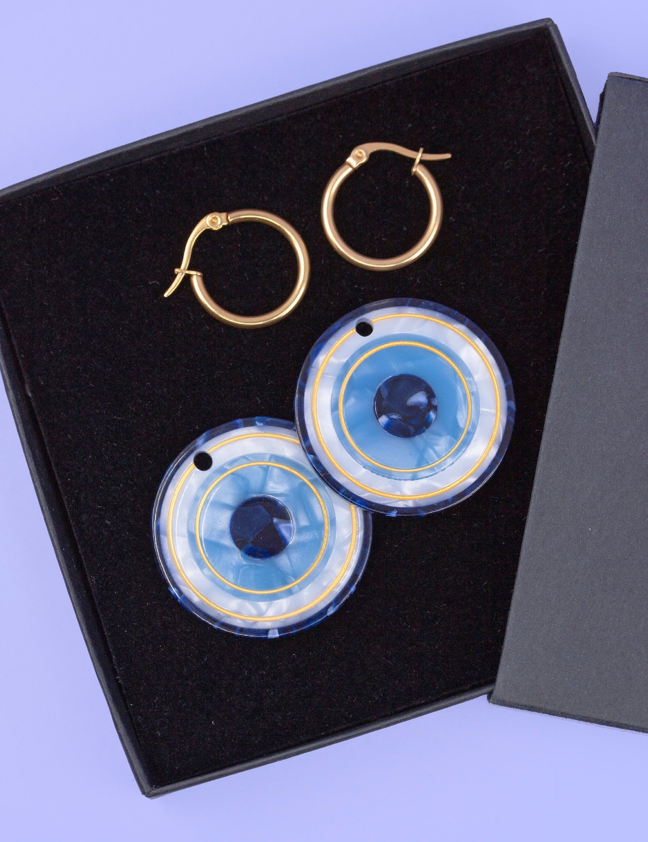 Boucles d&#39;oreilles Evil Eye de KEM GÖZ