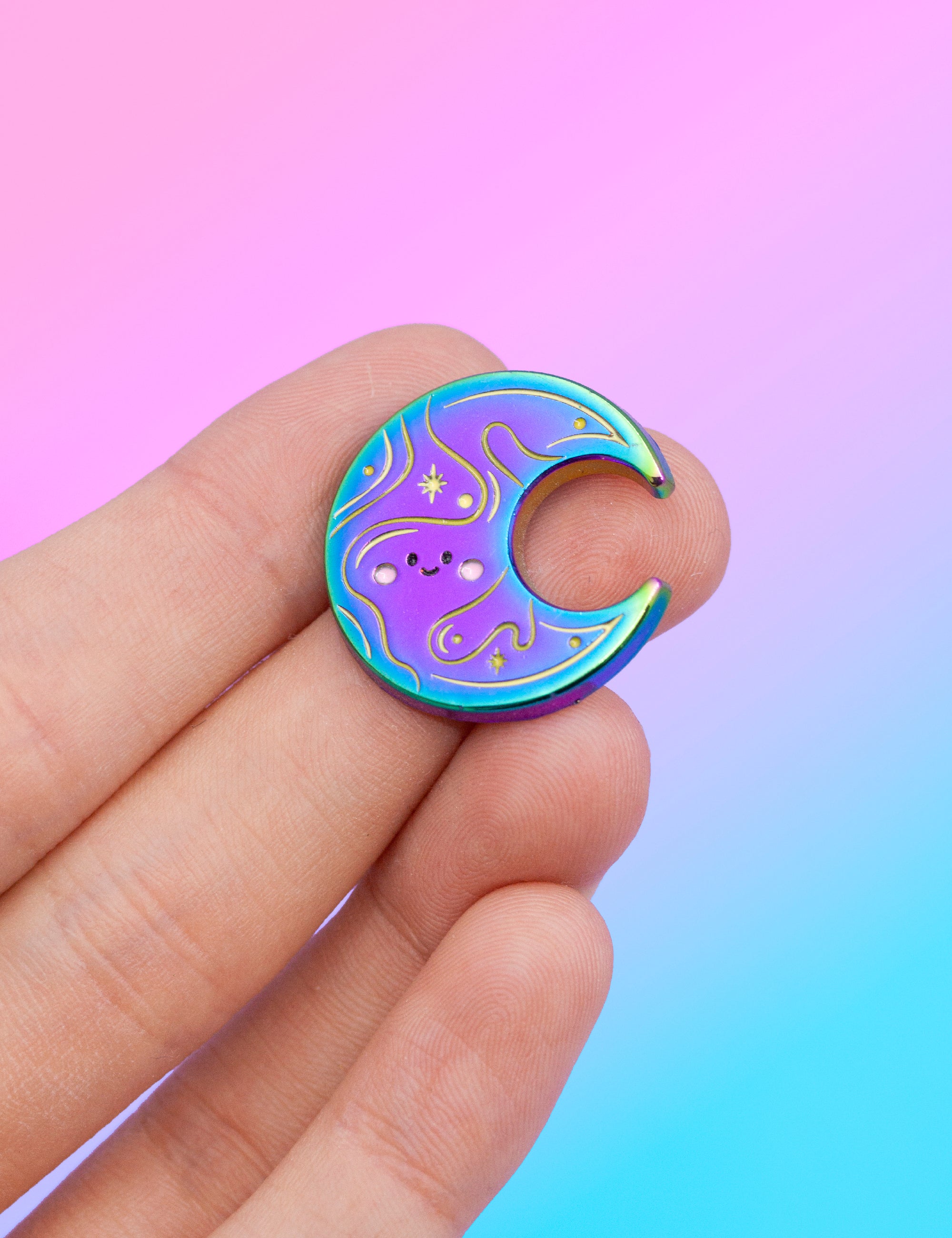 Broche Lune Céleste