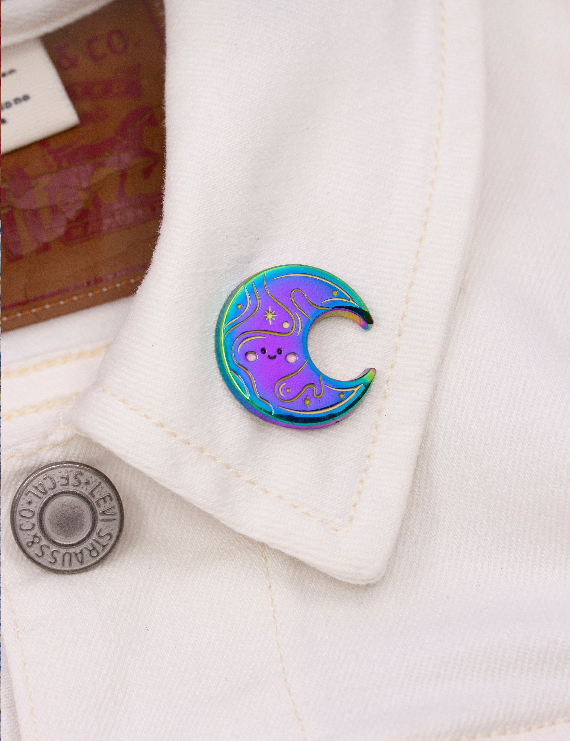 Broche Lune Céleste