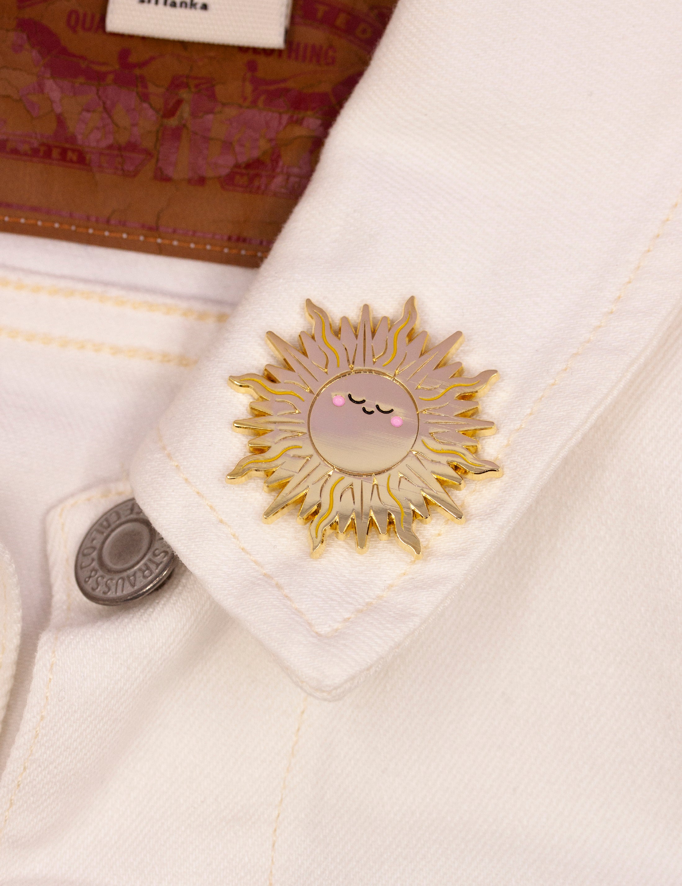 Broche Soleil Céleste