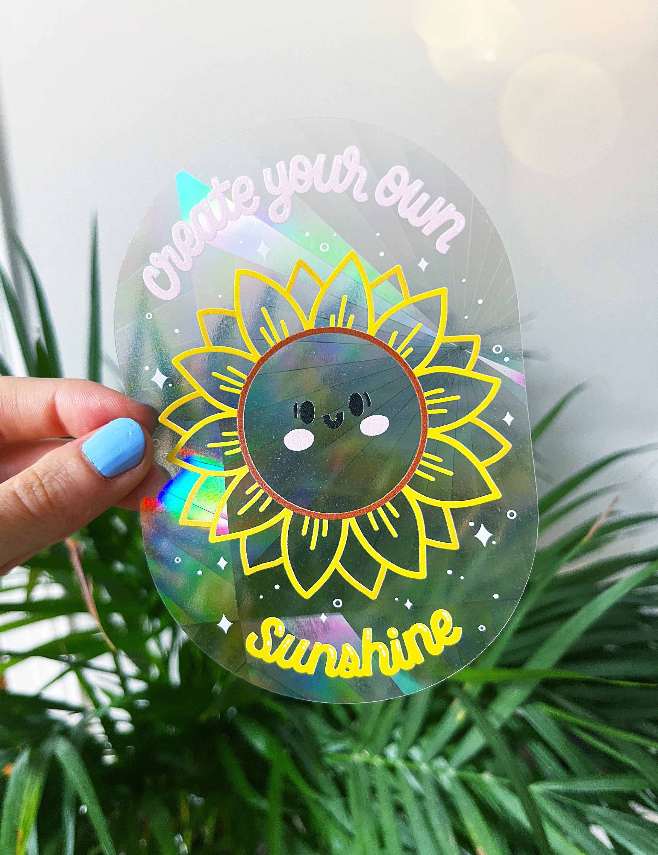 Créez votre propre autocollant attrape-soleil tournesol